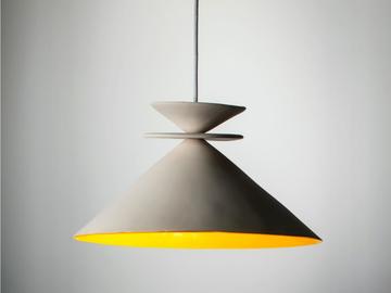WHITE GAUARGI - LED handmade ceramic pendant lamp by ICI ET LÀ - view 2
